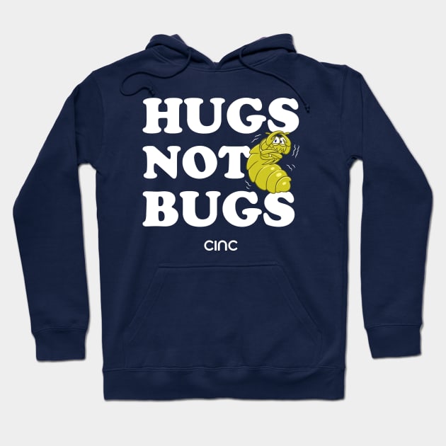 Hugs Not Bugs Hoodie by UX_Jon